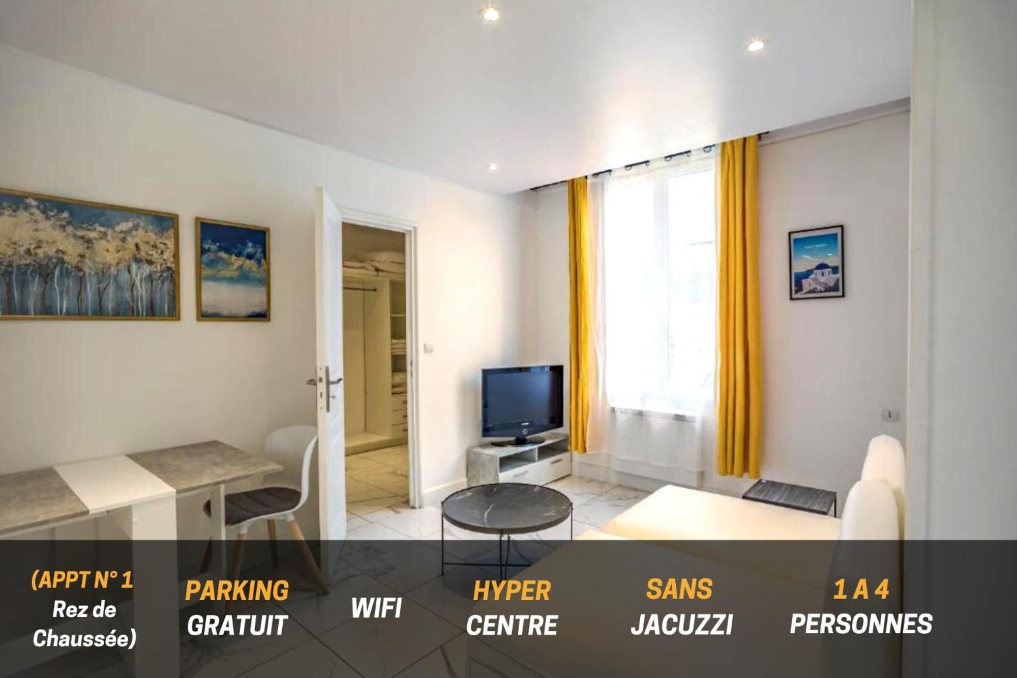 Quartier Des Theatres Centre, Wifi Et Parking - Zen Appart Troyes Eksteriør bilde